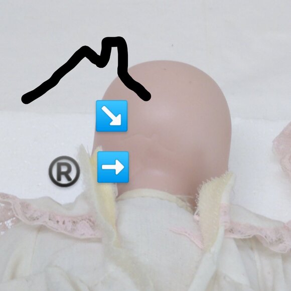 Porcelain Sleeping Baby Dolls Removable Outfits Hats Marked Trademarks Vintage - Picture 13 of 15